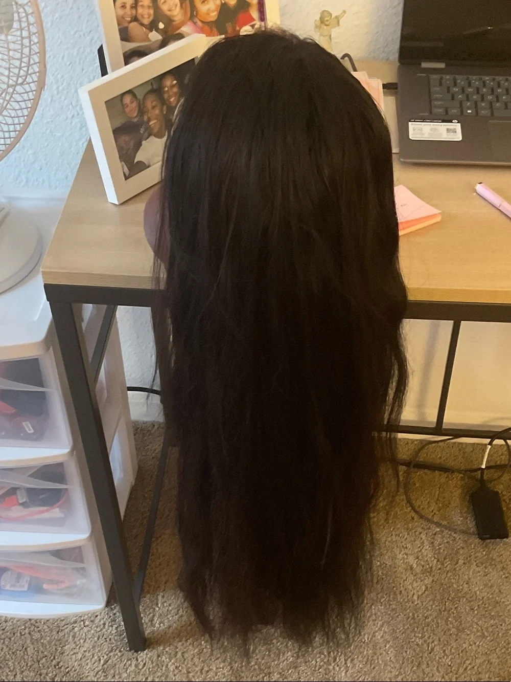Dark Brown Long Women’s Wig - Natural Shine